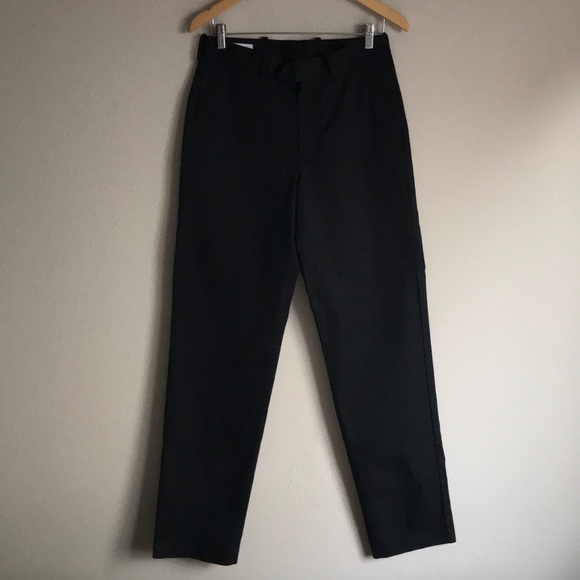 John W Nordstrom Smartcare Black Flat Front Pants - Picture 2 of 8
